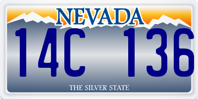 NV license plate 14C136