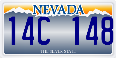 NV license plate 14C148