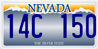 NV license plate 14C150