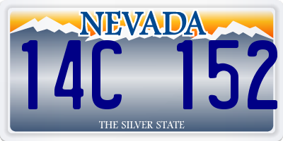 NV license plate 14C152