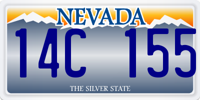 NV license plate 14C155