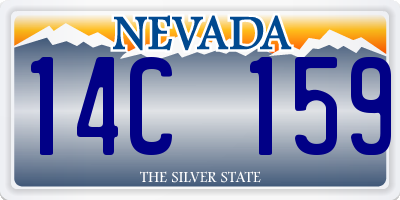 NV license plate 14C159