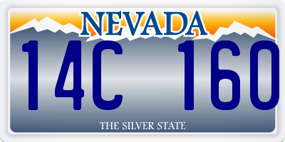 NV license plate 14C160