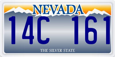 NV license plate 14C161