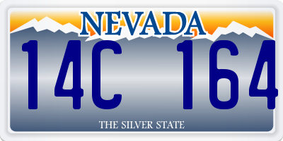 NV license plate 14C164