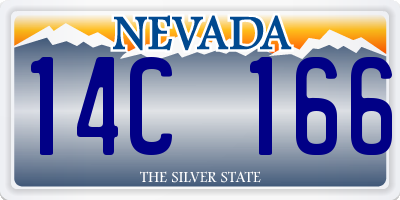 NV license plate 14C166