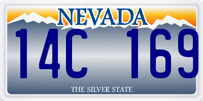 NV license plate 14C169