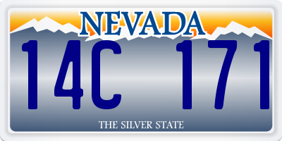 NV license plate 14C171