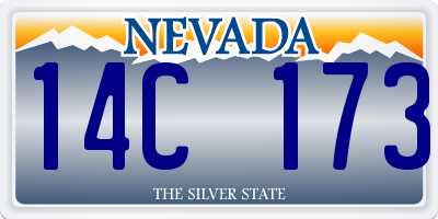 NV license plate 14C173