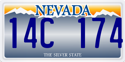 NV license plate 14C174