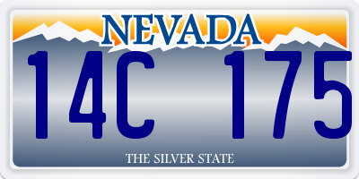 NV license plate 14C175