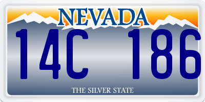 NV license plate 14C186