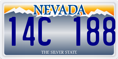 NV license plate 14C188