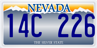 NV license plate 14C226