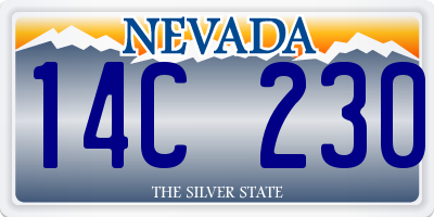 NV license plate 14C230