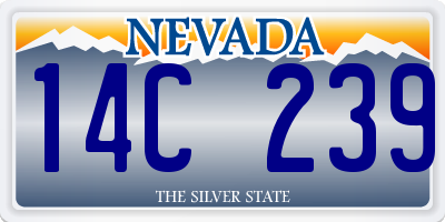 NV license plate 14C239