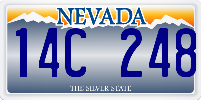 NV license plate 14C248