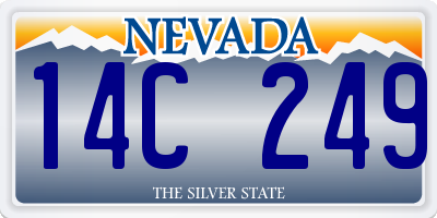 NV license plate 14C249