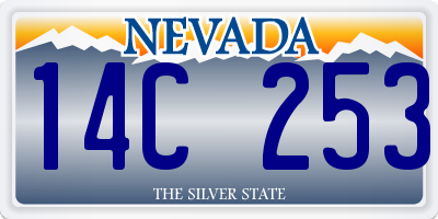 NV license plate 14C253