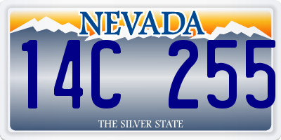 NV license plate 14C255