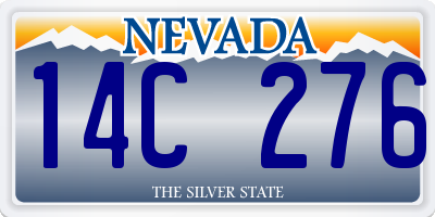 NV license plate 14C276