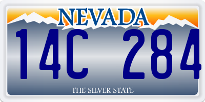 NV license plate 14C284