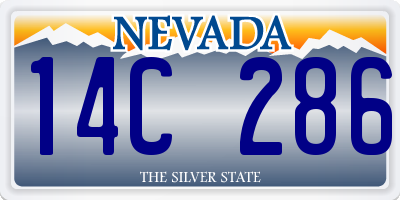 NV license plate 14C286