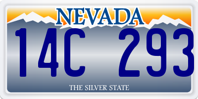 NV license plate 14C293