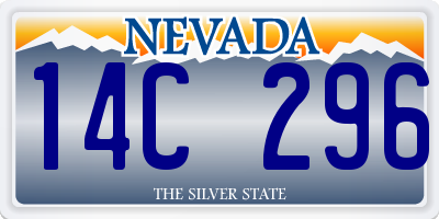 NV license plate 14C296