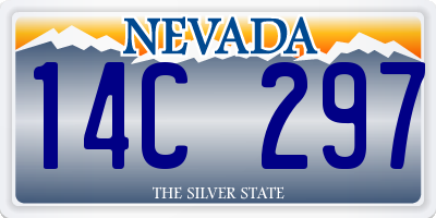 NV license plate 14C297