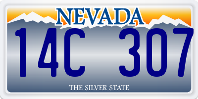 NV license plate 14C307