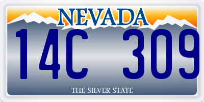 NV license plate 14C309