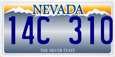 NV license plate 14C310