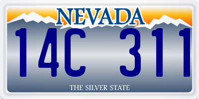 NV license plate 14C311