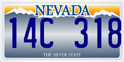 NV license plate 14C318