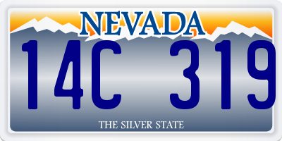 NV license plate 14C319