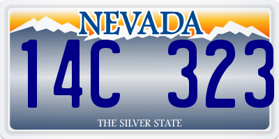 NV license plate 14C323