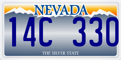 NV license plate 14C330