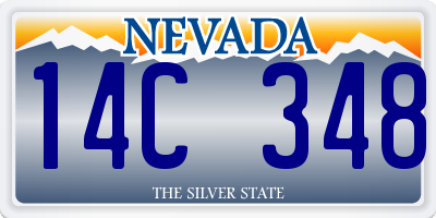 NV license plate 14C348