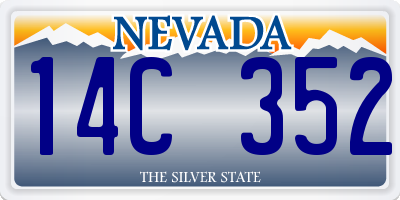 NV license plate 14C352