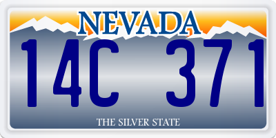 NV license plate 14C371