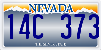 NV license plate 14C373