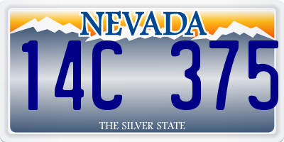 NV license plate 14C375