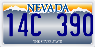 NV license plate 14C390