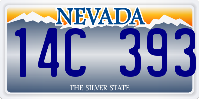 NV license plate 14C393