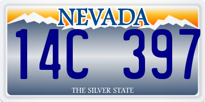 NV license plate 14C397