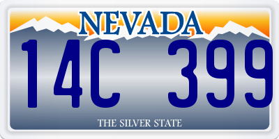 NV license plate 14C399