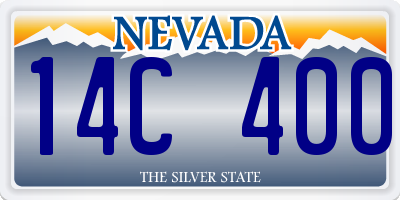 NV license plate 14C400