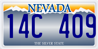 NV license plate 14C409