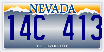 NV license plate 14C413
